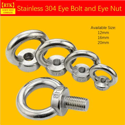 Rtk Eye Bolts And Eye Nut Stainless Grade 304 Lazada Ph