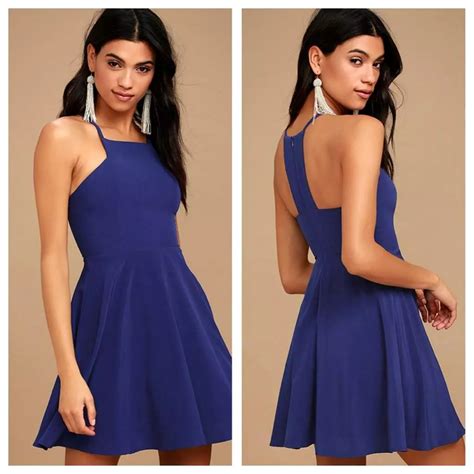 Royal Blue Skater Dress