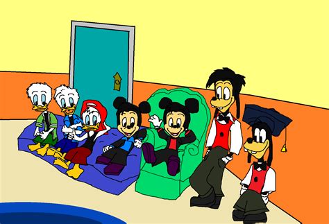 House Of Fieldmouse Mickeys Nephews Morty And Ferdie With Goofys