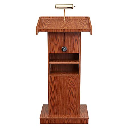 Oklahoma Sound The Orator Lectern Medium Oak Office Depot