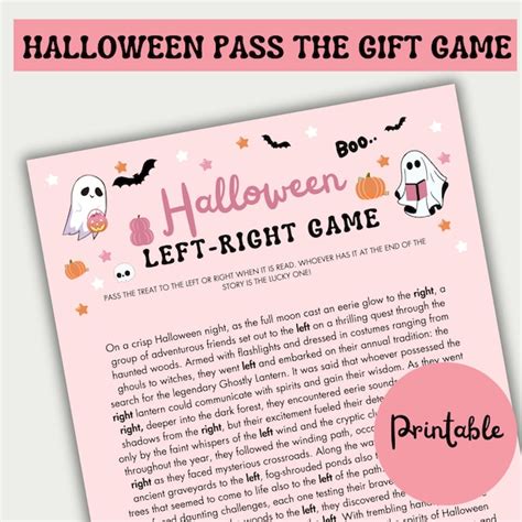 Printable Halloween Left Right Game - Etsy