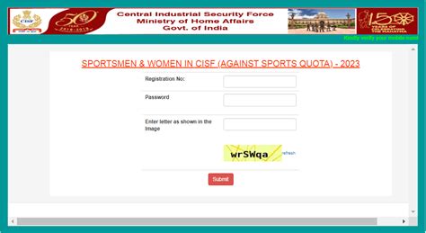 Cisf Head Constable Gd Sports Recruitment Cisf