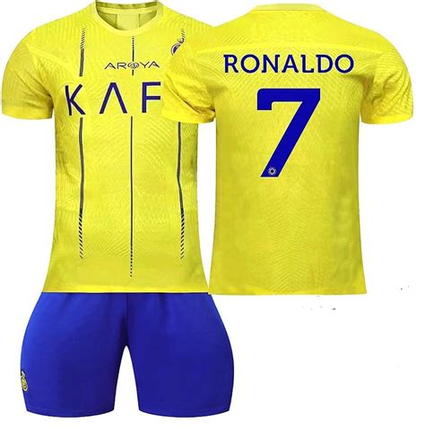 Sportyway Al Nasr Ronaldo 7 Kids Football Jersey Set T Shirt And Short