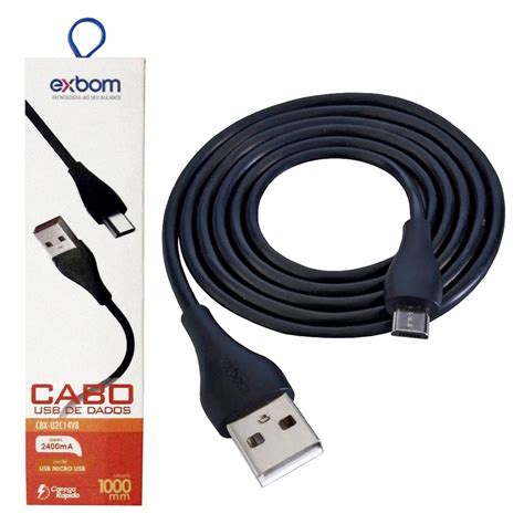 Cabo V Micro Usb A Turbo Metro Emborrachado Para Dados E