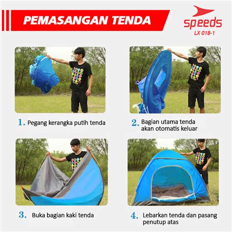 Speeds Tenda Camping Lipat Kapasitas 2 Orang Tenda Otomatis Outdoor And Indoor Tenda Gunung 018 1