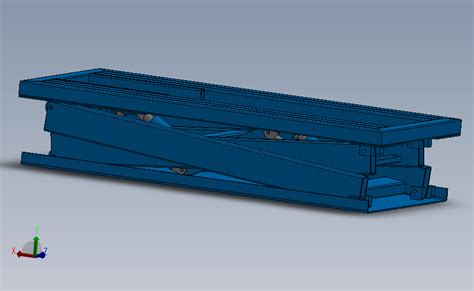 普通四缸液压升降台3d模型图纸 Solidworks设计 附step格式solidworks 2011模型图纸下载 懒石网