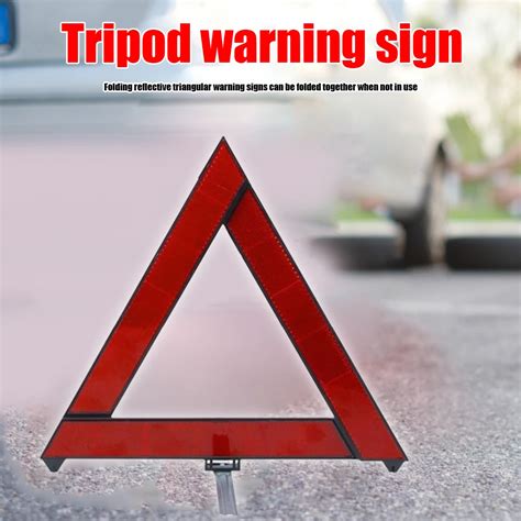 Car Emergency Breakdown Warning Triangle Red Reflective Safety