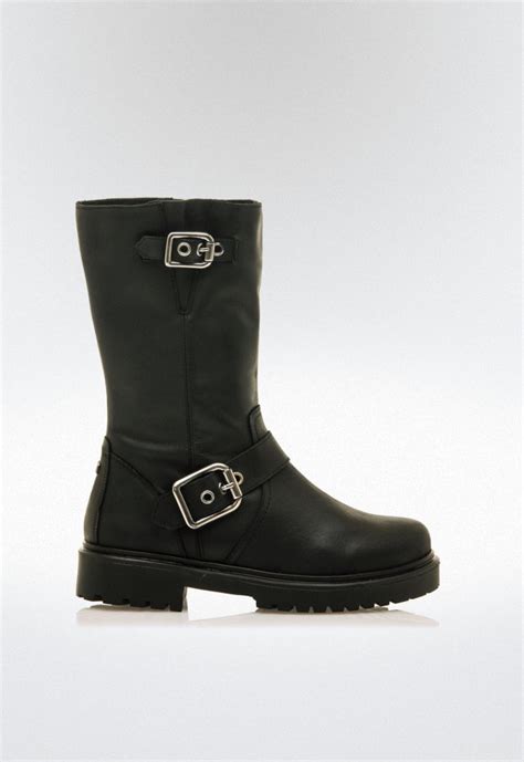 Botas Biker Mujer Mustang Lilou Negro