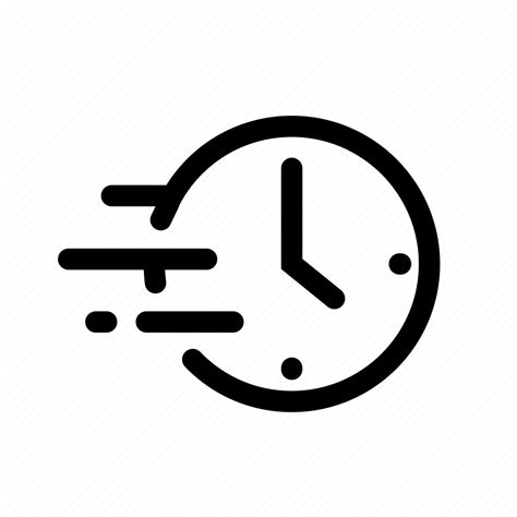 Business Clock Delivery Fast Move Time Delivery Timing Icon