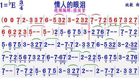 萨克斯be指法演奏bb调《情人的眼泪》的完整版彩色动态简谱 高清1080p在线观看平台 腾讯视频