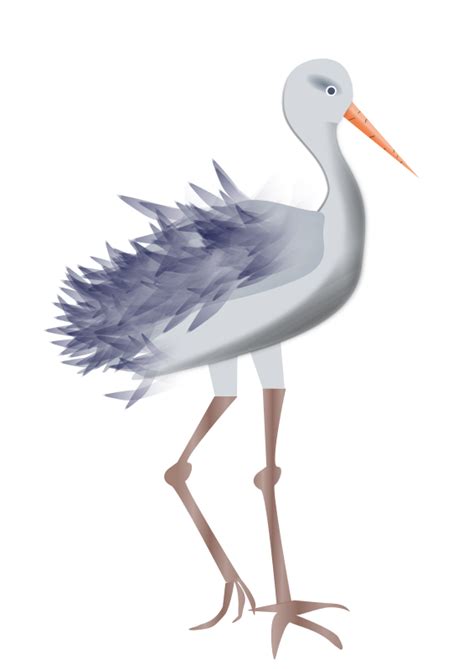 Bird with legs - Openclipart