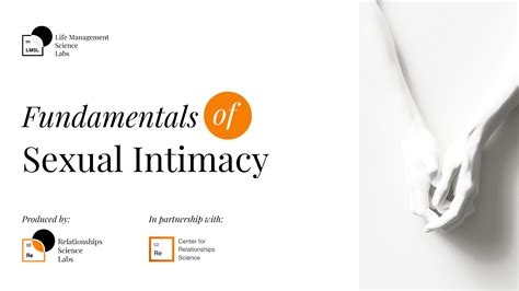 Fundamentals Of Sexual Intimacy Life Management Science Labs