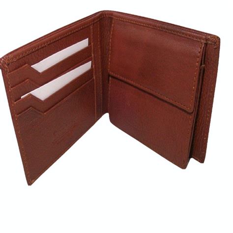 Male Bi Fold High Quality Pu Leather Men S Wallets Tan Card Slots