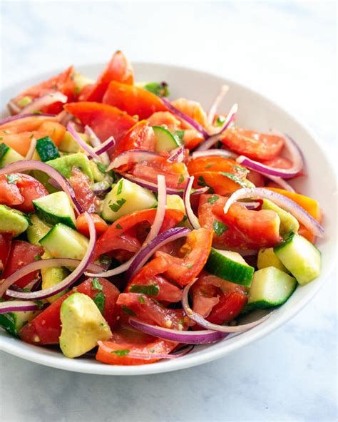 Cucumber Tomato And Avocado Salad A Couple Cooks