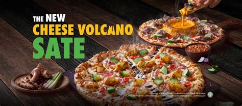 Cheese Volcano Pizza By Dominos Pizza Malaysia Now With Beef Sate