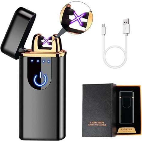 Yuragim Briquet électrique Briquet Electrique USB Rechargeable Arc