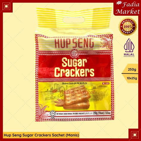 Jual Hup Seng Sugar Crackers Kraker Biscuit Kabin Manis Cap Ping Pong