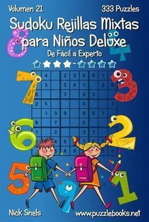 Sudoku Para Ninos Rejillas Mixtas Deluxe De Facil A Experto Volumen