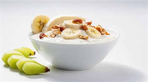 Premium Photo Vegetable Yoghurt With Banana