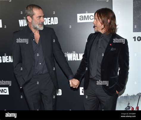 Jeffrey Dean Morgan And Norman Reedus Arriving To The The Walking Dead