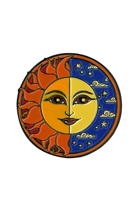 Dan Morris Sun Moon Enamel Pin