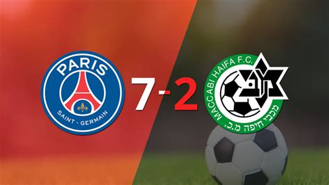 Doblete De Lionel Messi En La Goleada De PSG Frente A Maccabi Haifa