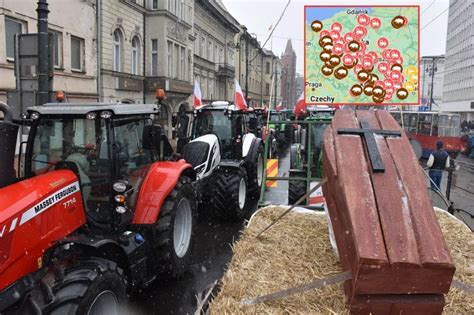 Protest Rolnik W Lutego Gdzie B D Strajki I Blokady Dr G Mapa