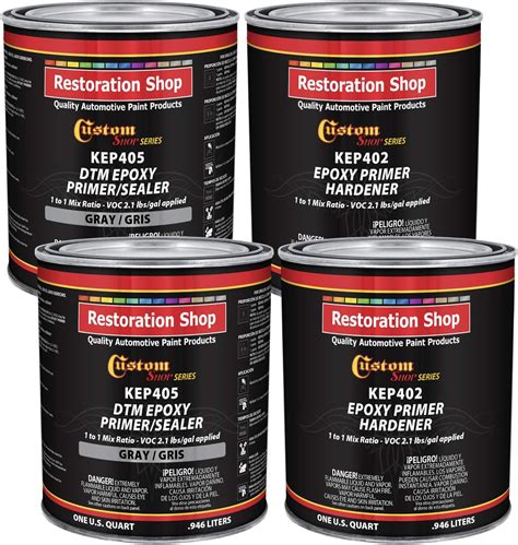 Eastwood Epoxy Primer Sealer Activator Quart 11 Epoxy Sealant For Steel