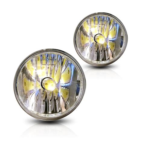 07 11 Ford Mustang Shelby Gt500 Fog Lights Pair Set W Cob Led Bulbs Clear Ebay