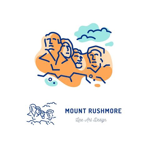 Mount Rushmore Silhouette Stock Illustrations – 31 Mount Rushmore ...