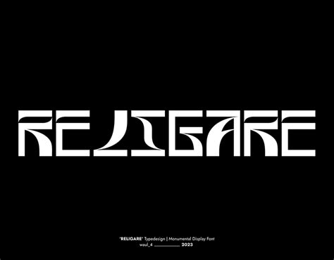 RELIGARE | Monumental Display Typeface. :: Behance