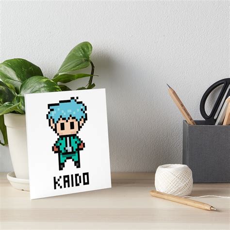 Lámina rígida Shun Kaido Saiki K Pixel Art de AnnaYenardi Redbubble