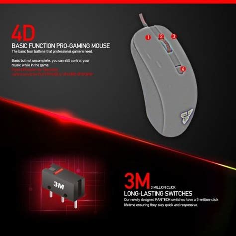 Fantech G10 Rhasta Usb Gaming Mouse Black Vibe Gaming