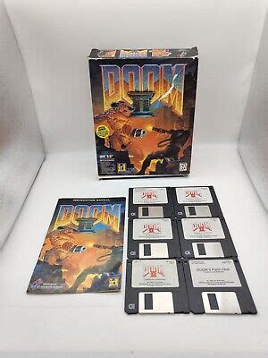 Doom Ii Id Software Pc Big Box Game Ibm Floppy Rare Patch