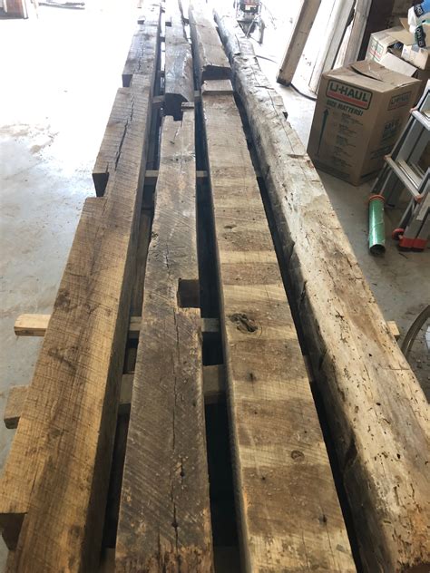 Antique oak barn beams from Elmwood Missouri barn. – City Limit ...