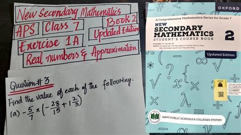 Aps Class Exercise A Q New Secondary Mathematics Book