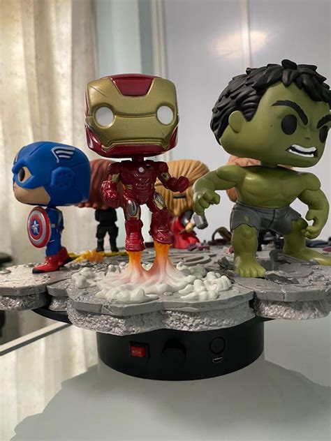 Funko POP Avengers Assemble Full Set including Display Stand, Hobbies ...