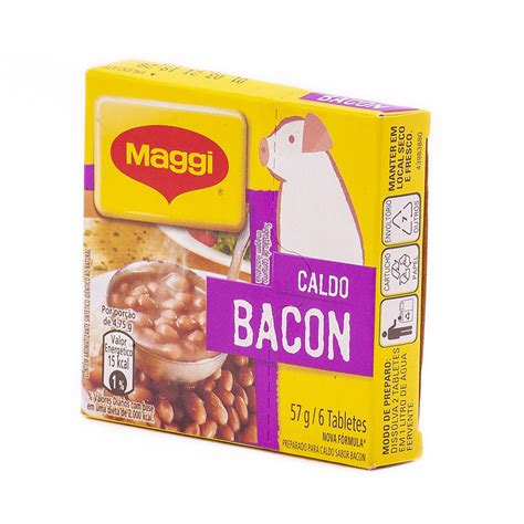 CALDO MAGGI BACON 57G MERCEARIA MOLHOS ENLATADOS CONSERVAS