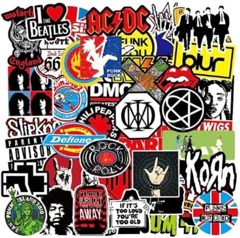 Rock Band Stickers 400 Pack Music Stickers For Adults Guitar Stickers Upgraded To