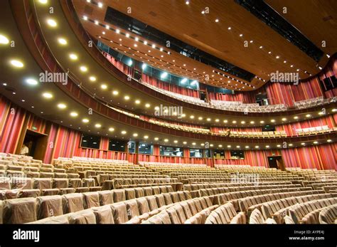 Interior of the National Center for the Performing Arts in Beijing ...