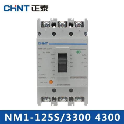 Chint Molded Case Circuit Breaker NM1 125 S 3300 4300 3 P 80 A 100