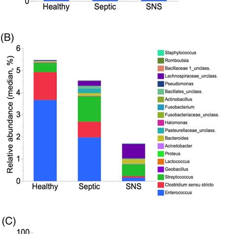 Median Relative Abundance Of Predominant Bacteria At The Phylum A And