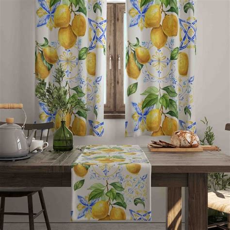 Lemon Curtains Etsy