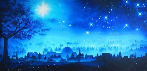 Star Over Bethlehem Professional Scenic Backdrop | Christmas wallpaper ...