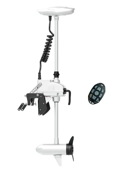 Haswing Outdoor Electric Trolling Motor 12v 55lb 26 Inch Shaft Cayman T Transom Mount Boat