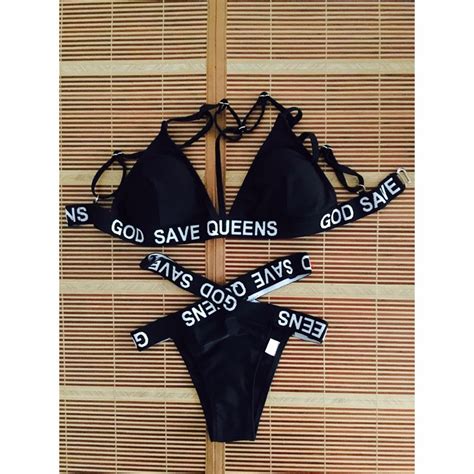 Bikini Traje De Ba O Sexy Negro Para Playa Moderno Triangle