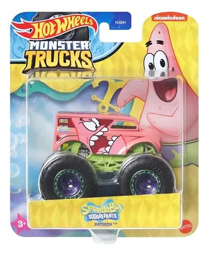 Hot Wheels Monster Trucks Nickelodeon Bob Esponja Coral Claro Meses sin interés
