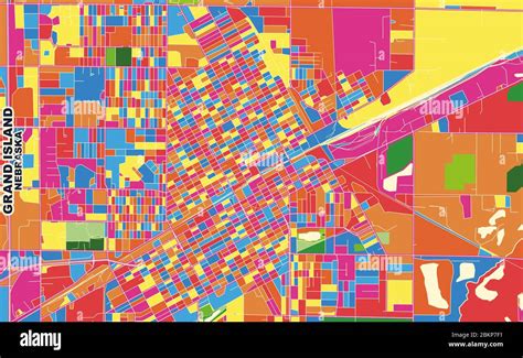 Grand island nebraska map Stock Vector Images - Alamy