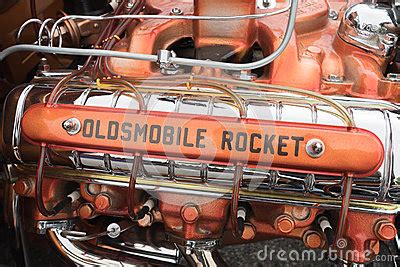 Oldsmobile Rocket Engine On Display Editorial Image | CartoonDealer.com ...