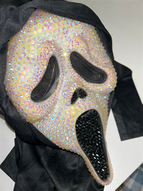 Bedazzled Ghostface Mask Etsy